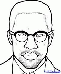 Print out and color this malcom x coloring page. Malcolm X Coloring Pages Sketch Coloring Page African Art Projects Black History Month Crafts Silhouette Art