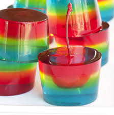 Jell O Shots With Handles Where S Your God Now Rainbow Jello Shot Recipes Rainbow Food