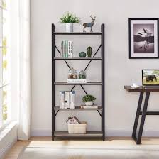 A tutorial for shelving you can make yourself, by our decoration editors gabby deeming and ruth sleightholme. On Sale Bon Augure Bookshelf 5 Tier Etagere Bookcase Wood And Metal Open Shelving Unit Vintage Industrial Shelf Dark Oak Home Kitchen Up To 65 Off Www Animationxpress Com