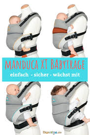 Die frage, ab wann und wie lange man die rückenschonende und atmungsaktive trage nutzen kann, ist schnell geklärt: Mit Der Manduca Xt Babytrage Kannst Du Dein Baby Vor Dem Bauch Auf Dem Rucken Und Auf Der Hufte Tragen Sie Wachst Babytrage Babytrage Neugeborene Trage Baby
