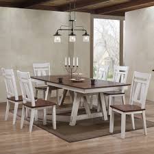 A dining room is a room for consuming food. Winslow Rectangular Dining Room Set Two Tone Bernards Furniture Cart