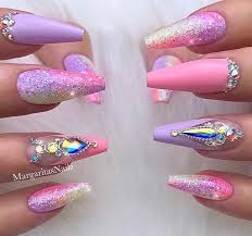 So coffin nails are long af and they're shaped like, ya know, coffins. 21 Lavender Coffin Nails That Are Perfect For Spring Page 2 Of 2 Stayglam