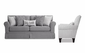 Laurel Gray Sofa Accent Chair In 2021 Bob S Discount Furniture Couch And Chair Set Gray Sofa