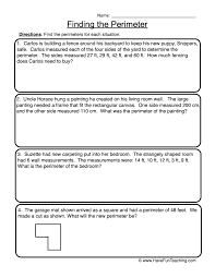 Perimeter Word Problems Worksheet Have Fun Teaching