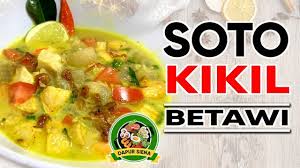 Makan gulai kaki sapi empuk bgt kikilny. Soto Kikil Betawi Resep Soto Kaki Sapi Sotobetawi Sotokikilbetawi Masakdirumahaja Youtube