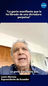 Crees que Lenín Moreno salvó a Ecuador de una dictadura o eres de los que  piensa que traicionó a los suyos? 🤔 Entérate lo que nos dijo el  expresidente Moreno (@leninmorenog) al