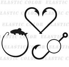 Fish Monogram Svg Fish Hook Monogram Clipart Digital Etsy Monogram Svg Clip Art Monogram