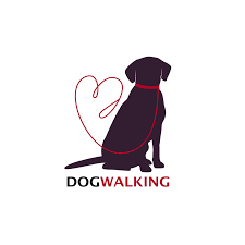 Dog Walking Logo Template Sitting Silhouette Dog Walking Logo Dog Walking Business Dog Silhouette