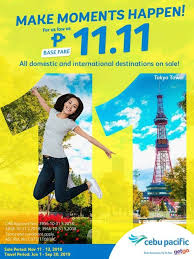 Cebu Pacific Seat Sale Travel For As Low As Php 11 11 Cebu Pacific Cebu Travel Sales