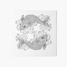 So, getting back to this post, this month, i've created a fun and whimsical fish coloring page. Coloring Book Art Board Prints Redbubble