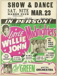 The face of the child is rendered with much tenderness in this painting. King Records Artists Little Willie John Midnighters Cal Green What A Show