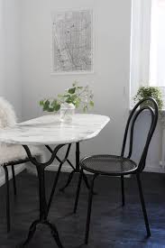 The backsplash and countertop are made of marble. Small Kitchen Scandinavian Design Minimal Ikea White Rg Daily Blog Rebecca Goddard 24 Rg Daily