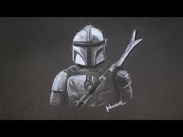 A collection of the top 52 the mandalorian wallpapers and backgrounds available for download for free. How To Draw The Mandalorian On Black Paper With White Colored Pencil Youtube