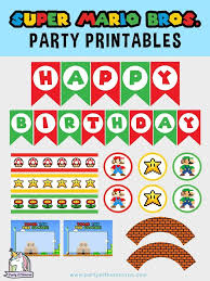 Free Super Mario Party Printables Free Super Mario Party Invitations Free Prin Super Mario Bros Birthday Party Mario Bros Birthday Super Mario Birthday Party