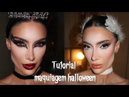 Easy Halloween Makeup Tutorial || White Swan and Black Swan