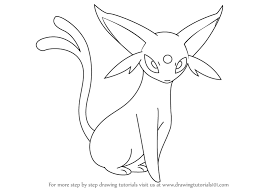 Learn How To Draw Espeon From Pokemon Pokemon Step By Step Drawing Tutorials Pokemon Coloring Pokemon Drawings Pokemon Coloring Pages