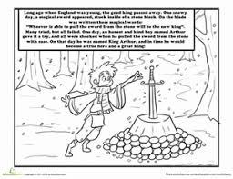 King Arthur Worksheet Education Com King Arthur Legend Of King Legend Stories