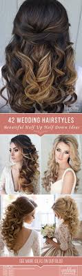 45 Perfect Half Up Half Down Wedding Hairstyles Wedding Forward Wedding Hairstyles Half Up Half Down Hair Styles Medium Length Hair Styles