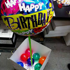 Birthday Party In A Box Delivery Birthday Balloon In A Box Balloon Gift Send Balloons Balloon Decorations