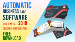 Regardless of what business card producer you pick to make on a free business card design software, you should treat your business card format with comparative principals to a shirt mockup. Automatic Business Card Software New Template Designing Visiting Card 2019 Youtube