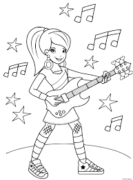 Image dessin fille a imprimer is important information accompanied by photo and hd pictures sourced from all websites in the world. Coloriage Chanteuse Star De La Musique Fille Guitare Dessin Celebrite A Imprimer