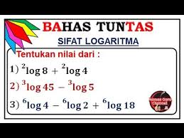 Maybe you would like to learn more about one of these? Pembahasan Soal Sifat Penjumlahan Dan Pengurangan Pada Logaritma Youtube