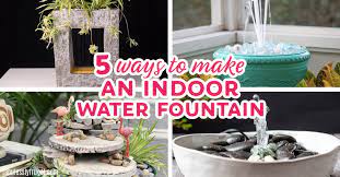 If you love the sound of water and want to get an inexpensive water feature for your home or garden, try one of these diy container water fountain ideas! 5 Easy Ways To Make An Indoor Water Fountain Fabulessly Frugal