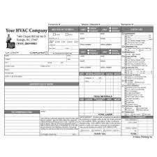 Hvac service, work, job order and invoice. Hvac Invoice And Refrigeration Work Order Forms Hvac Sticker