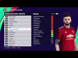 Find out how legends work in pes 2021 myclub and the complete list of iconic players konami has in store for you. Efootball Pes 2021 Official Manchester United Players Ratings De Gea Rashford Bruno Fernandes Youtube