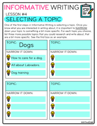 It begins kindergarten and each year, gets progressively more in depth and detailed. Informative Writing Unit Digital Pages Google Slides Distance Learning