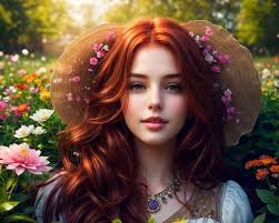 AI Generated Redhair Photos and Artwork