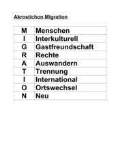 Check spelling or type a new query. Deutsch Arbeitsmaterialien Akrostichon 4teachers De