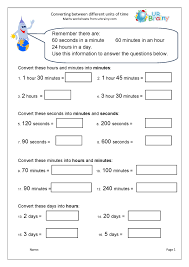 Litre and millilitre) understand and use approximate equivalences between metric units and common imperial. Converting Between Different Units Of Time Measuring And Time Worksheets For Year 4 Age 8 9 By Urbrainy Com