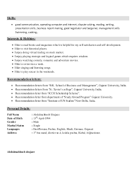 Space in a resume is as gold for you. Resume Sample For Freshers