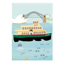 Personalised Sydney Ferry Print Hardtofind