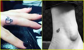 Emilia clarke has a bumblebee tattoo on her little finger for her new movie. 10 Minimalist Celeb Tattoos That Will Make You Say Am I 18 Yet Bella Hadid Bella Thorne Demi Lovato Dove Cameron Emilia Clarke Jake Miller Kylie Jenner Lea Michele Miley Cyrus