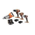18V Lithium-Ion Brushless Cordless Combo Kit (4-Piece) with (2) 1.5 Ah Batteries and Charger R9227SB RIGID
