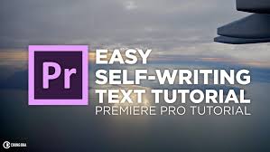 New with the spring, 2017, update to adobe premiere pro is the new text tool and much easier ways to create titles. Chung Dha Easy Self Writing Text Tutorial In Adobe Premiere Pro Premiere Bro