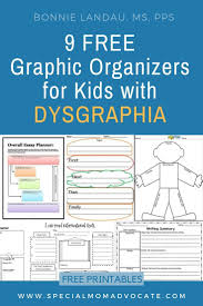 9 Free Graphic Organizers For Kids With Dysgraphia Special Mom Advocate Free Graphic Organizers Reading Comprehension Graphic Organizers Graphic Organizers