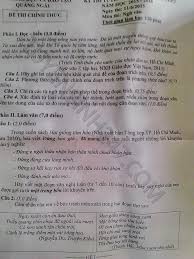 Đề thi tuyển sinh lớp 10 môn văn: Ä'á» Thi Vao Lá»›p 10 Mon VÄƒn Tá»‰nh Quáº£ng Ngai NÄƒm 2015