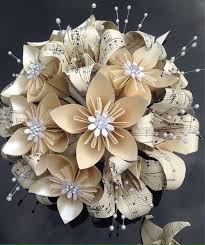 Pin By Linda Thompson On Flowers Paper Paper Flowers Wedding Bouquet Paper Flower Bouquet Paper Bouquet Wedding