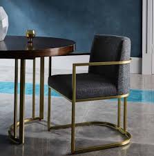 Furniture Fancy Upholstered With Arms Thick Sponge Lint Metal Frame Dining Chair Buy Furniture Chair Dining Fancy Di Dining Arm Chair Furniture Dining Chairs