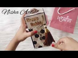 Handmade Homemade Birthday Gift Ideas For Brother Rakhi Gift For Brother Handmade Gift Rakshabandhan Nisha Art Nisha Dobariya Youtube Rakhi Gifts Gift For Brother Diy Birthday Gifts