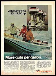 1974 Johnson V 4 Outboards Water Sports Boat Ocean Vintage Print Ad 1970s Ebay Boat Boat Plans Sport Boats