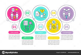 Mediation Vector Infographic Template Child Custody Divorce