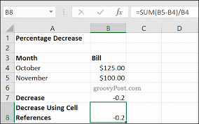 Select the cell with the formula and go to the home tab and click the percent % button in the number group. How To Calculate Percentage Increase Or Decrease In Excel