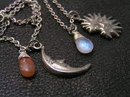 5 out of 5 stars (893) $ 42.00. Matching Couple Necklaces With Moon And Sun Moonstone And Sunstone Ebay