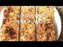 These are chewy granola bars with plenty of nuts and fruit. How To Make Sugar Free Granola Bars At Home Youtube