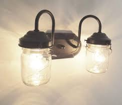 Vintage Mason Jar Sconce Wall Light Double The Lamp Goods