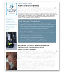 More than nine out of 10 cancers are diagnosed in but cancer is mostly a disease of middle age and beyond. Smhn Coronavirus Series Cancer Survivorship Selfmade Health Network
